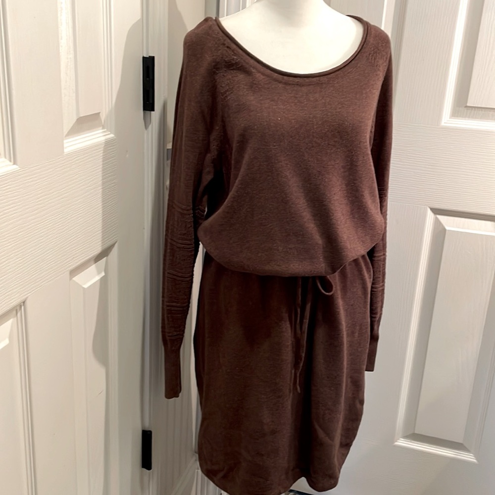 Prana Brown Sweater Dress